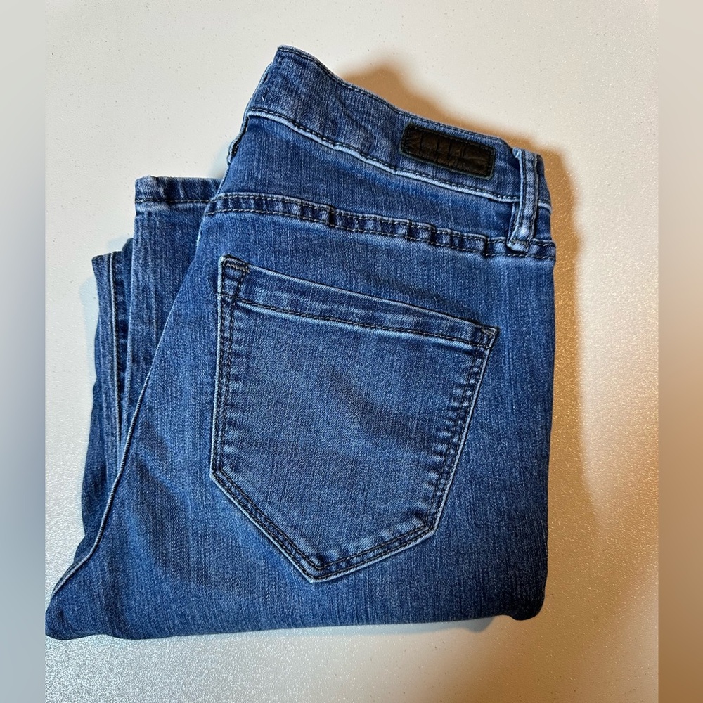 Nicole Miller Women's High Rise Skinny Blue Jeans